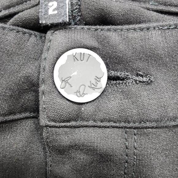 Kut from the Kloth Jeans Womens 2 Black Jennifer Ultra Skinny Low Rise Stretch - Picture 2 of 16